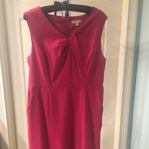 Hot pink dress with pockets!  Size 10